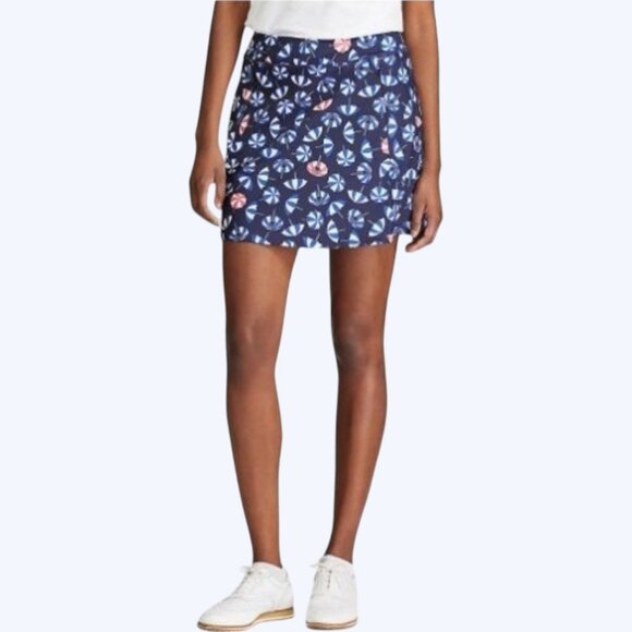 Ralph Lauren RLX Beach Umbrella Print Golf Skort M Tennis Hiking Skirt Flounce - Picture 1 of 12